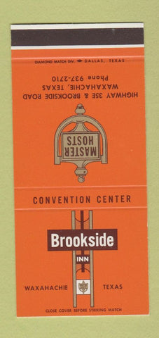 Matchbook Cover - Brookside Inn Waxahachie TX 30 Stk SAMPLE