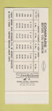 Matchbook Cover - Tinker Credit Union 30 Stk SAMPLE