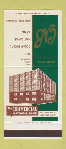Matchbook Cover - Commercial National Bank Little Rock AR 30 Stk SAMPLE
