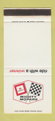 Matchbook Cover - Mighty Mopars Mopar WEAR 30 Stk SAMPLE