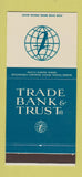 Matchbook Cover - Trade Bank and Trust New York City 30 Stk SAMPLE