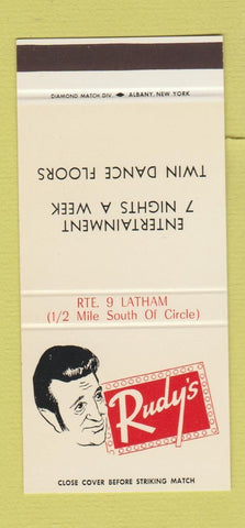 Matchbook Cover - Rudy's Latham NY restaurant 30 Stk SAMPLE