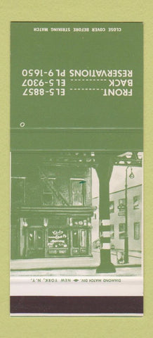 Matchbook Cover - Restaurant New York City 30 Stk SAMPLE