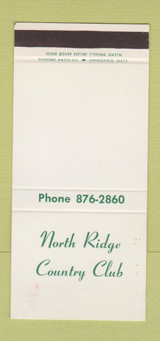 Matchbook Cover - North Ridge Country Club 30 Stk SAMPLE