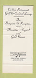 Matchbook Cover - Carlton House New York City Hotel 30 Stk SAMPLE