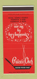 Matchbook Cover - Price's Chef Corpus Christi TX 30 Stk SAMPLE