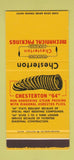Matchbook Cover - Chesterton Mechanical Packings Everett MA WEAR 30 Stk SAMPLE
