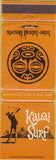 Matchbook Cover - Kauai Surf Kalapaki Beach Kauai HI