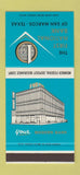 Matchbook Cover - First National Bank San Marcos TX 30 Stk SAMPLE