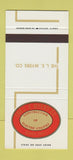 Matchbook Cover - LE Myers Construction Electric Utlities 30 Stk SAMPLE
