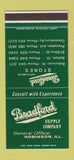 Matchbook Cover - Bradford Supply Robinson IL Salem St Elmo 30 Stk SAMPLE