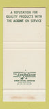 Matchbook Cover - Bradford Supply Robinson IL Salem St Elmo 30 Stk SAMPLE