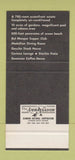 Matchbook Cover - Americana Hotel Miami Beach FL MISCUT? 30 Stk SAMPLE