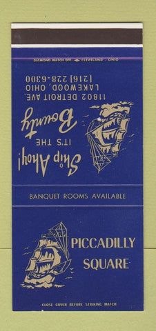 Matchbook Cover - Piccadilly Square Lakewood OH 30 Stk SAMPLE