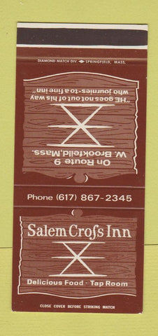 Matchbook Cover - Salem Cross Inn West Brookfield MA 30 Stk SAMPLE