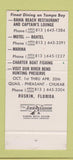Matchbook Cover - Bahia Beach Ruskin FL resort girlie 30 Stk SAMPLE