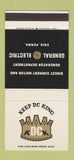 Matchbook Cover - General Electric Generator Dept Erie PA 30 Stk SAMPLE