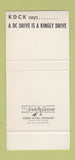 Matchbook Cover - General Electric Generator Dept Erie PA 30 Stk SAMPLE