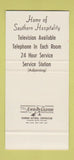 Matchbook Cover - Tarrymore Motel Jackson MS oil gas restaurant 30 Stk SAMPLE