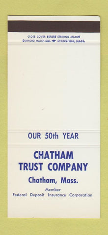 Matchbook Cover - Chatham Trust Company MA 30 Stk SAMPLE