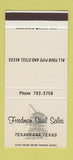 Matchbook Cover - Friedman Steel Texarkana TX 30 Stk SAMPLE