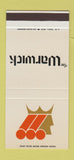 Matchbook Cover - The Warwick Hotel New York City 30 Stk SAMPLE
