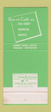 Matchbook Cover - Eufaula Bank and Trust Eufaula AL 30 Stk SAMPLE