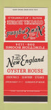 Matchbook Cover - New England Oyster House Lynnfield MA 30 Stk SAMPLE