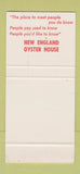 Matchbook Cover - New England Oyster House Lynnfield MA 30 Stk SAMPLE
