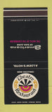 Matchbook Cover - Theatre Americana Hotel San Juan Puerto Rico 30 Stk SAMPLE