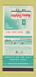 Matchbook Cover - Happy Dolphin St Petersburg FL 30 Stk SAMPLE