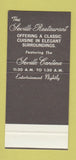 Matchbook Cover - Seville Restaurant Plaza Inn Kansas City MO 30 Stk SAMPLE