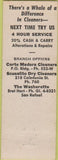 Matchbook Cover - Master Cleaners Mill Valley CA German shephard