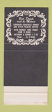 Matchbook Cover - Kenny's Steak Pub New York City Football BLACK 30 Stk SAMPLE