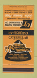 Matchbook Cover - Caterpillar Tractors Salisbury Asheville NC 30 Stk SAMPLE