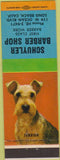Matchbook Cover - Schuyler Barber Shop Long Beach CA Terrier