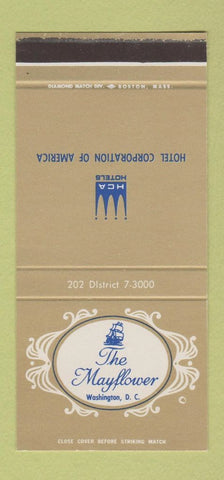 Matchbook Cover - Mayflower Hotel Washington DC 30 Stk SAMPLE