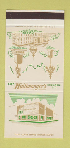 Matchbook Cover - Haltiwanger's Store Columbia SC 30 Stk SAMPLE