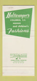 Matchbook Cover - Haltiwanger's Store Columbia SC 30 Stk SAMPLE