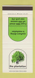 Matchbook Cover - Plantation New York City 30 Stk SAMPLE