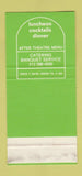 Matchbook Cover - Plantation New York City 30 Stk SAMPLE