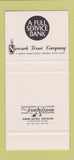 Matchbook Cover - Newark Trust Company OH 30 Stk SAMPLE