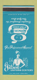 Matchbook Cover - Gilson Uniform Centers New York City girlie WEAR 30 Stk SAMPLE