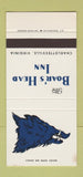 Matchbook Cover - Boar's Head Inn Charlottesville VA 30 Stk SAMPLE