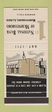 Matchbook Cover - First National Bank Murphysboro IL 30 Stk SAMPLE