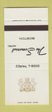 Matchbook Cover - Somerset Hotel Boston MA 30 Stk SAMPLE