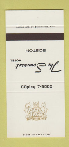 Matchbook Cover - Somerset Hotel Boston MA 30 Stk SAMPLE