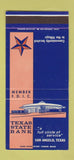 Matchbook Cover - Texas State Bank San Angelo TX WEAR 30 Stk SAMPLE