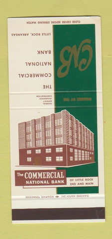 Matchbook Cover - Commercial National Bank Little Rock AR 30 Stk SAMPLE