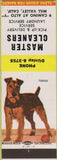 Matchbook Cover - Master Cleaners Mill Valley CA Terrier